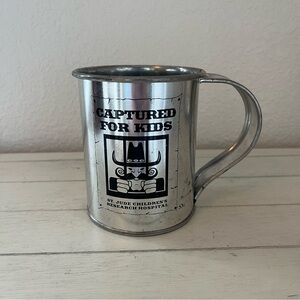 St Jude Children’s Hospital Captured For Kids Campaign Metal Camp Mug Vintage